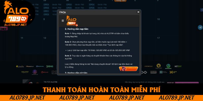 TRANG CHỦ 49 Thanh toán hoàn toàn miễn phí